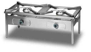 Taboret grzewczy gazowy podwójny 1160 x 580 x 500 mm | Lozamet