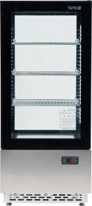 Witryna chłodnicza 78L 43x39x98 CZARNA | YATO