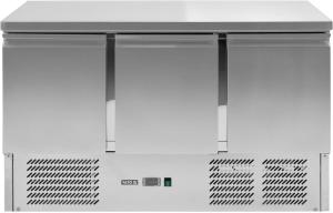 Stół chłodniczy 368L 3-drzwiowy z blatem roboczym | YATO