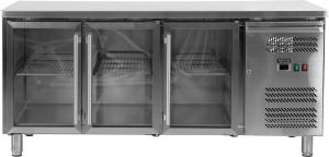Stół chłodniczy 417L 3 drzwiowy przeszklony | YATO
