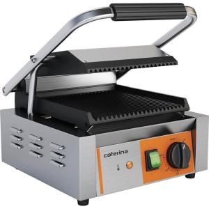 Kontakt grill pojedynczy  ryflowany  Caterina  P 1.8 kW | Stalgast