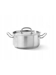 Garnek niski Kitchen Line z pokrywką 3 l śr. 200 x 95 h | Hendi