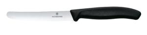 Victorinox Swiss Classic Nóż do pomidorów, zaokrąglony czubek, ząbkowany, 11 cm, czarny Wariant podstawowy | Hendi