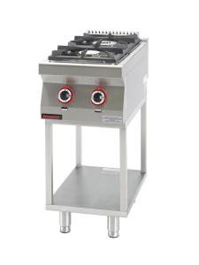 Kuchnia gazowa 2 - palnikowa na podstawie szkieletowej | Kromet