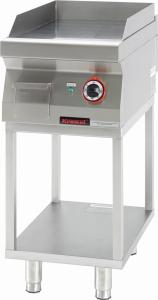 Płyta grillowa gładka chromowana 400 mm 4,8kW na podstawie szkieletowej | Kromet