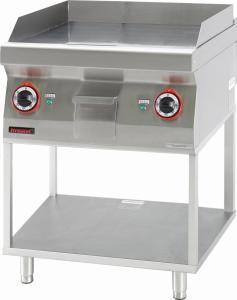 Płyta grillowa gładka 600 mm 8kW na podstawie szkieletowej | Kromet