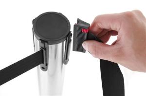 Słupek odgradzający z taśmą Wariant podstawowy | Hendi