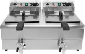 ELEKTRYCZNA FRYTOWNICA Z ZAWOREM 2X12L