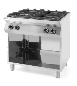 Kuchnia gazowa 4-palnikowa Kitchen Line na podstawie otwartej Wariant podstawowy | Hendi