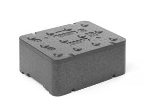 Pojemnik termoizolacyjny z piocelanu, o wym. 400x300x173 mm, 12,94L Wariant podstawowy | Hendi