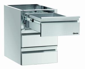 Blok szuflad 3 x 1/1 GN do stolow ro | Bartscher