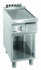 Płyta grillowa 700, szer400,ryflowaną | Bartscher