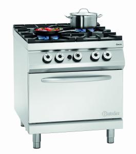 Kuchnia gaz. 900, szer.900, 4PAL, PG | Bartscher