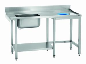 Stół ze zlewem i otworem na odp. KTS5000 | Bartscher