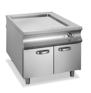 Płyta grillowa  elektryczna gładka chromowana na szafce Domina 1100 | Hendi