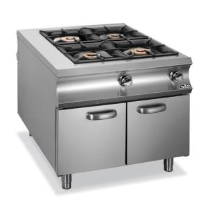 Kuchnia gazowa 4 - palnikowa na szafce Domina 1100 | Hendi