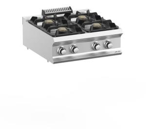 Kuchnia gazowa 4-palnikowa nastawna, linia DominaPro 700 | Hendi