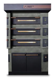 Piec trzykomorowy S125 Icon z okapem i komorą rozrostu H=700mm | Hendi