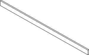 Poprzeczka na haki do mięsa - długa | Hendi