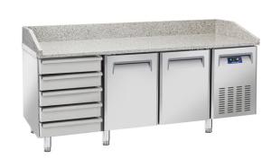 Stół chłodniczy do pizzy Coolhead 2 drzwiowy + 5 szuflad | Hendi