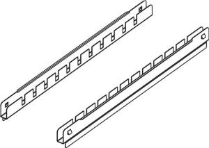 Prowadnica na poprzeczki na haki do mięsa – zestaw 2 szt. Tylko szafy PANORAMA | Hendi