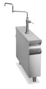 Element neutralny na szafce 225x1100x850 z kolumną wodną Domina 1100 | Hendi