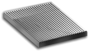 Płyta grillowa ryflowana 300 x 600 mm, nakładana na dwa palniki, linia Magistra 980 | Hendi