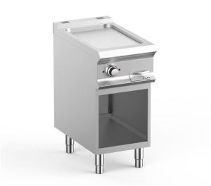 Płyta grillowa elektryczna pojedyncza na podstawie ryflowana, linia DominaPro 700 | Hendi