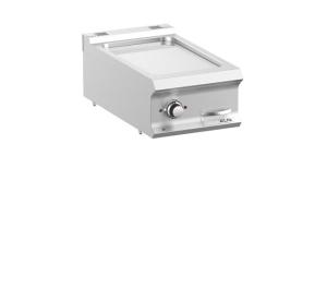 Płyta grillowa elektryczna pojedyncza nastawna gładka chromowana, linia DominaPro 700 | Hendi