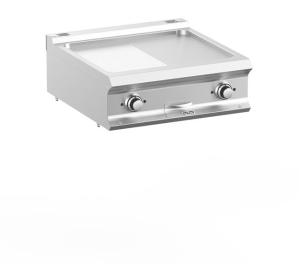 Płyta grillowa elektryczna podwójna nastawna 1/2 gładka + 1/2 ryflowana, linia  DominaPro 700 | Hendi