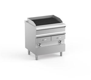 Grill wodny elektryczny podwójny na podstawie z szufladą na wodę, linia DominaPro 700 | Hendi