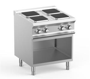 Kuchnia elektryczna- 4 płytowa na podstawie, linia DominaPro 700 | Hendi