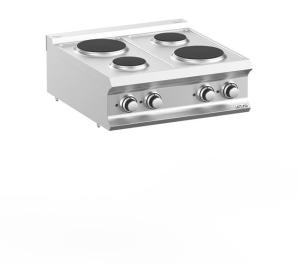 Kuchnia elektryczna 4-płytowa nastawna, linia DominaPro 700 | Hendi