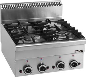Kuchnia gazowa stołowa MBM600 4-palnikowa | Hendi