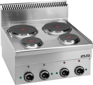 Kuchnia elektryczna MBM600 4-płytowa, stołowa | Hendi