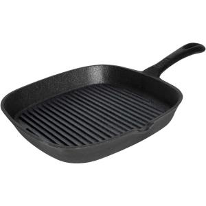 Patelnia żeliwna  ryflowana  240x240 mm | Stalgast
