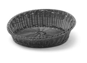 Kosz skośny okrągły, czarny, śr.  370 mm Wariant podstawowy | Hendi