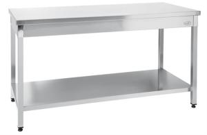 Stół roboczy centralny z półką 1600 | Hendi