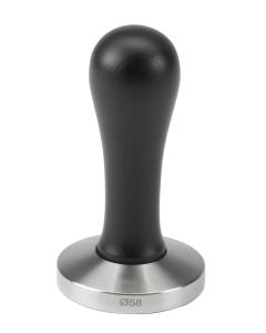 Tamper | ubijak do kawy | stal nierdzewna | czarna drewniana rączka | 58 mm | HEBBF58 | Resto Quality