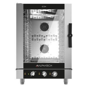 Piec konwekcyjno-parowy ICEM101E | 10x GN 1/1 | 10x 600x400 | Alphatech by Lainox  | sterowanie manualne | Resto Quality