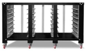 Podstawa do pieca piekarniczego modułowego ME/1400 | prowadnice na tace | 1620x1100x900 mm | PT/1400/DE | Resto Quality