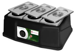 Podgrzewacz do czekolady | 3x0,8 l | 0,09 kW | 230V | 385x265x135 mm | RQ09.SC3X0.8L | Resto Quality