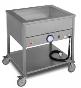 Bemar elektryczny 1-komorowy 800x600x850 mm z półką jezdny 1,6 kW BE-2J | Egaz