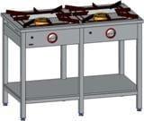 Kuchnia gazowa 2-palnikowa 1150x600x850 mm z półką 16 kW TG-217.III | Egaz