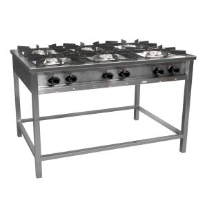 Kuchnia gazowa 6-palnikowa 1300x900x850 mm 36,5 kW TG-637.II | Egaz