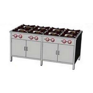 Kuchnia gazowa 8-palnikowa 1737x900x850 mm 41,5  kW TG-840.II | Egaz