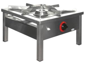 Taboret gazowy 1-palnikowy 600x600x350 mm 7 kW TG-107.I | Egaz