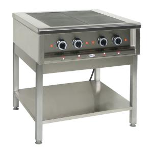 Kuchnia elektryczna 4-płytowa 800x700x850 z półką 12 kW KE47K | Egaz