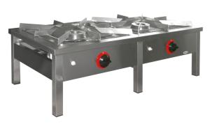 Taboret gazowy 2-palnikowy 1150x600x350 mm 14 kW + płomień pilotujący TGP-214.I | Egaz