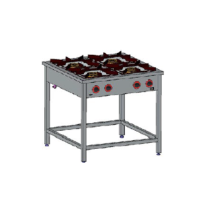 Kuchnia gazowa 4-palnikowa 800x700x850 mm 24,5 kW TGM-4725.II | Egaz